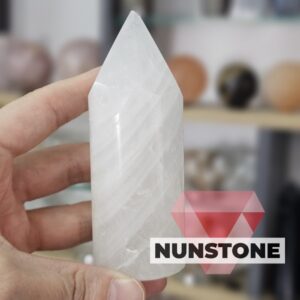 KRİSTAL KUVARS AA KALİTE KAZIK KESİM 10 CM UZUNLUK 247 gr