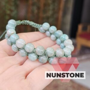 AMAZONİT AA KALİTE 8 MM ÖRME BİLEKLİK
