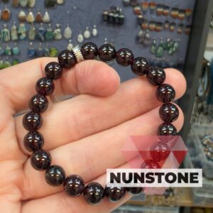 GRANAT LAL TAŞI ÜST KALİTE 7 MM KOLYE 16-19