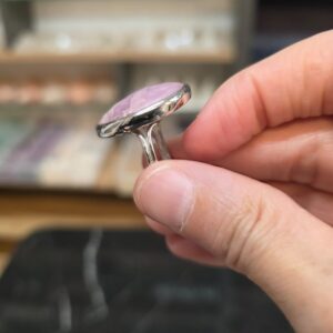 Alternative view of YAKUT 7A KALİTE FASET KESİM 925 GÜMÜŞ EL YAPIMI AYARLI YÜZÜK 9.48gr Y21