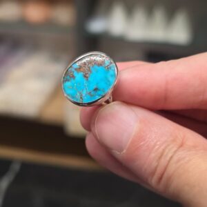 Alternative view of FİRUZE 7A KALİTE GÜMÜŞ AYARLI YÜZÜK 4,43Gr 14
