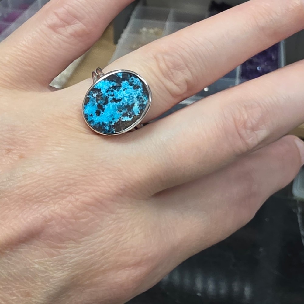 FİRUZE 7A KALİTE GÜMÜŞ AYARLI YÜZÜK 3,87Gr N23