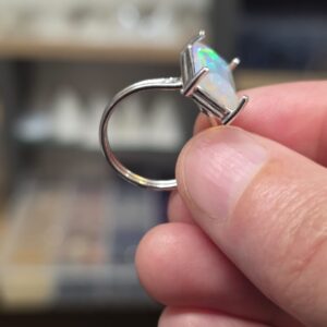 Alternative view of ATEŞ OPAL ETİYOPYA 7A KALİTE AYARLI GÜMÜŞ YÜZÜK 2,91Gr N3