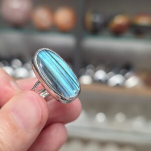 Alternative view of LABRODORİT 7A KALİTE GÜMÜŞ AYARLI YÜZÜK 5,50Gr L17