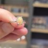 ATEŞ OPAL ETİYOPYA 7A KALİTE AYARLI GÜMÜŞ YÜZÜK 1,51Gr N13