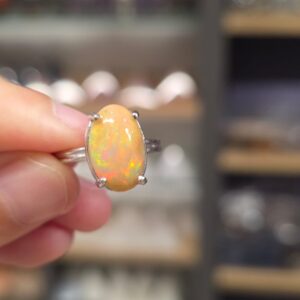 Alternative view of ATEŞ OPAL ETİYOPYA 7A KALİTE AYARLI GÜMÜŞ YÜZÜK 2,71Gr N8
