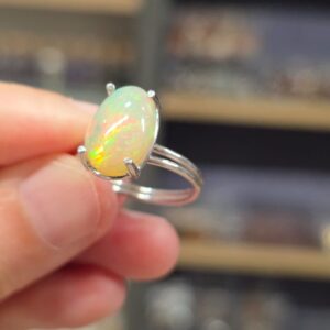 Alternative view of ATEŞ OPAL ETİYOPYA 7A KALİTE AYARLI GÜMÜŞ YÜZÜK 2,46Gr N7