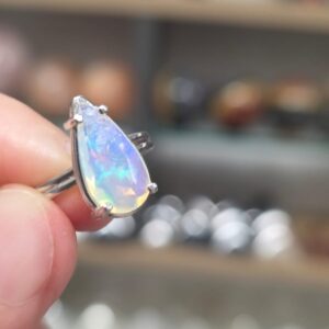 Alternative view of ATEŞ OPAL ETİYOPYA 7A KALİTE AYARLI GÜMÜŞ YÜZÜK 2,50Gr N31
