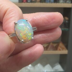 Alternative view of ATEŞ OPAL ETİYOPYA 7A KALİTE AYARLI GÜMÜŞ YÜZÜK 2,44Gr N30