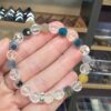 AKİK  KARMA RENK VE KRİSTAL KUVARS BİLEKLİK 8MM 16-19CM A12