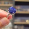 LAPİS LAZULİ FASET KESİM AYARLI GÜMÜŞ YÜZÜK 3,38Gr L10