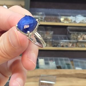 Alternative view of LAPİS LAZULİ FASET KESİM AYARLI GÜMÜŞ YÜZÜK 3,24Gr L8