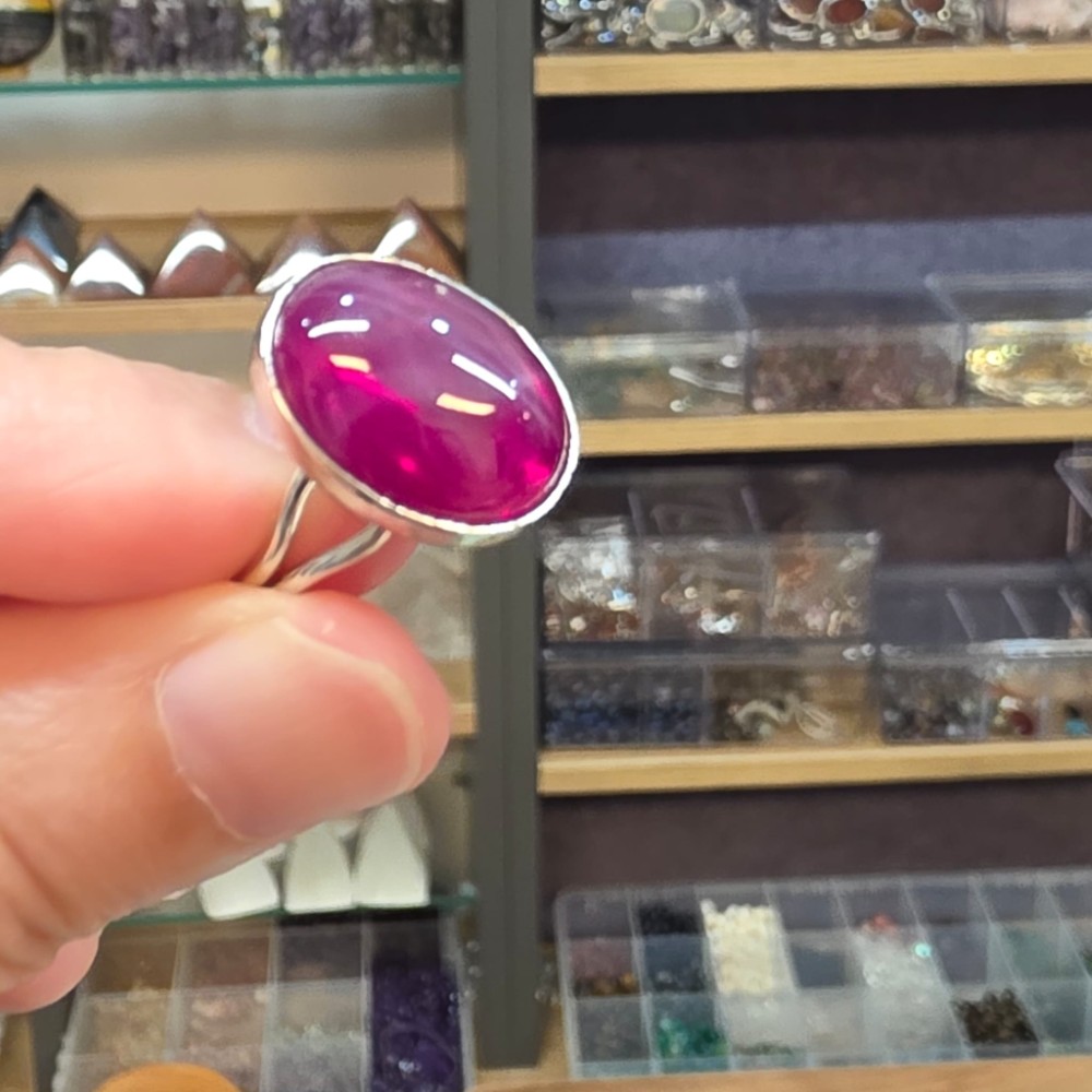 STARS YAKUT 925 GÜMÜŞ AYARLI YÜZÜK 5,15Gr Y28