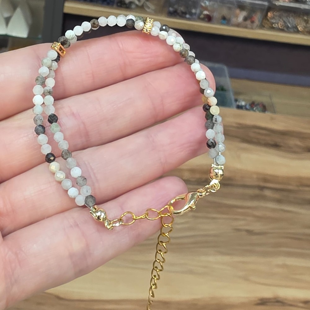 AKİK KARMA RENKLİ 2Lİ 2MM BİLEKLİK 16-19CM A23