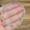 MAVİ TOPAZ GÜMÜŞ APARATLI  BİLEKLİK 16-19CM T9