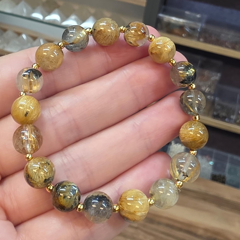 İĞNECİKLİ KUVARS 7A KALİTE BİLEKLİK 16-18CM İ1