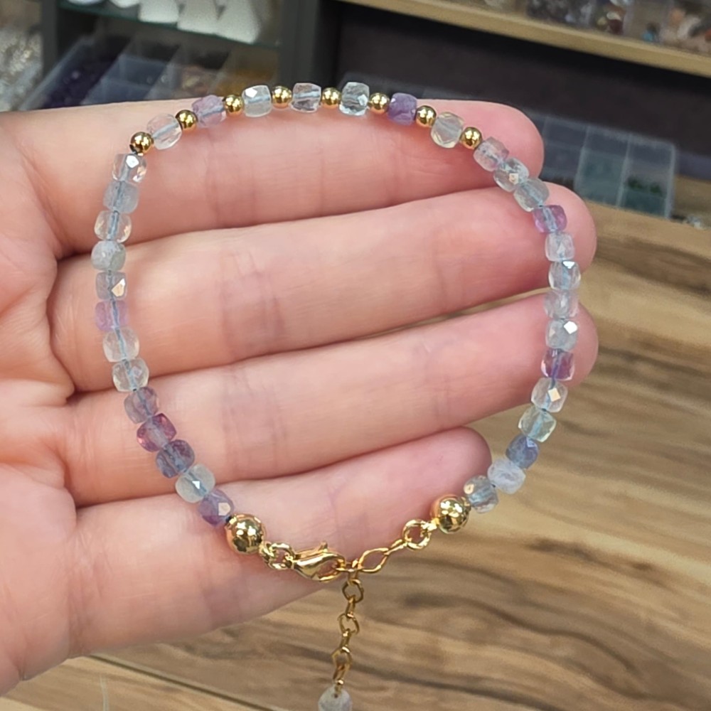 FLORİT ÖZEL KESİM BİLEKLİK 17-19CM F14