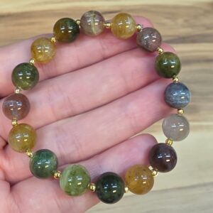 RENKLİ TURMALİN 7A KALİTE 9MM BİLEKLİK 16-19CM T2