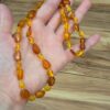 KEHRİBAR YETİŞKİN KOLYESİ ORİJİNAL 16,08Gr 54cm K33