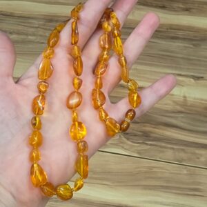 KEHRİBAR YETİŞKİN KOLYESİ ORİJİNAL 16,19Gr 55cm K29