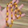 KEHRİBAR YETİŞKİN KOLYESİ ORİJİNAL 16,56Gr 56cm K34