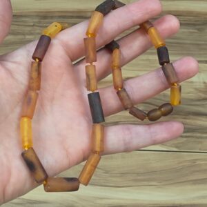 KEHRİBAR YETİŞKİN KOLYESİ ORİJİNAL 14,69Gr 47cm K56