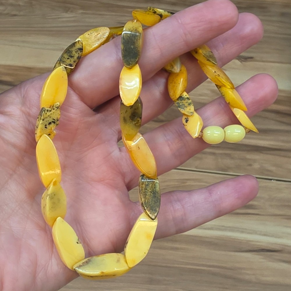 KEHRİBAR ÇOCUK KOLYESİ ORİJİNAL 10,59Gr 37cm K78
