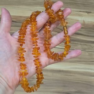 KEHRİBAR YETİŞKİN KOLYESİ ORİJİNAL 35,09Gr 64cm K74