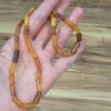 KEHRİBAR YETİŞKİN KOLYESİ ORİJİNAL 9,14Gr 57cm K79
