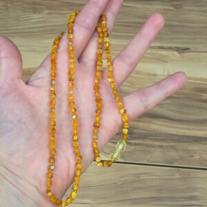 KEHRİBAR YETİŞKİN KOLYESİ ORİJİNAL 7,25Gr 64cm K81