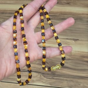 KEHRİBAR YETİŞKİN KOLYESİ ORİJİNAL 11,60Gr 64cm K85