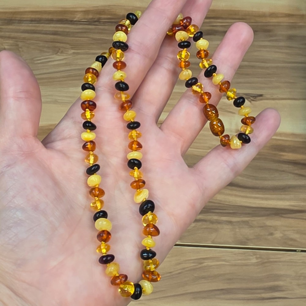 KEHRİBAR GENÇ KOLYESİ ORİJİNAL 11,13Gr 50CM K97