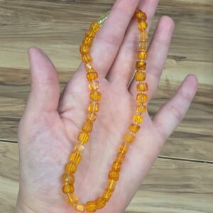 KEHRİBAR BEBEK KOLYESİ ORİJİNAL 7,77Gr 32,5CM K92