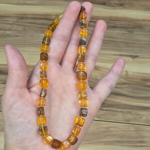 KEHRİBAR BEBEK KOLYESİ ORİJİNAL 12,85Gr 32,5CM K89