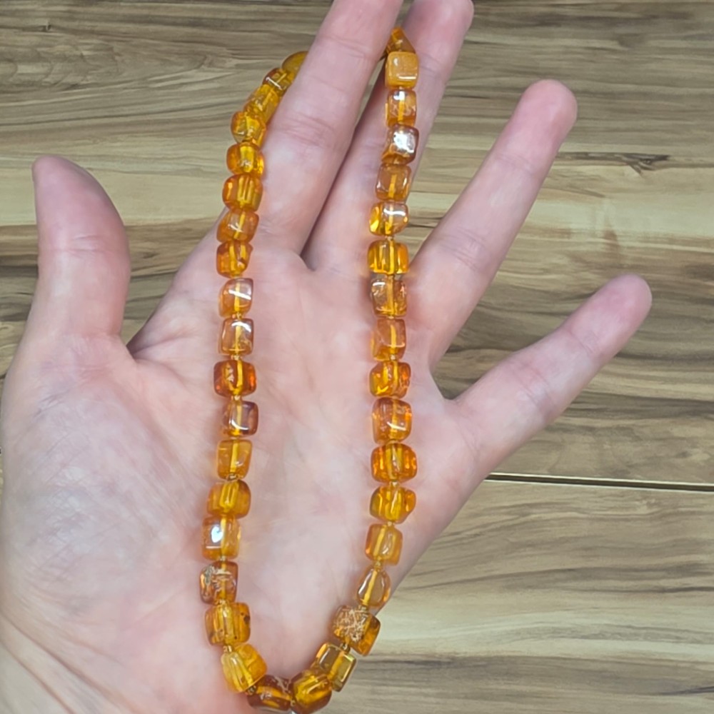 KEHRİBAR BEBEK KOLYESİ ORİJİNAL 12,50Gr 32,5CM K93