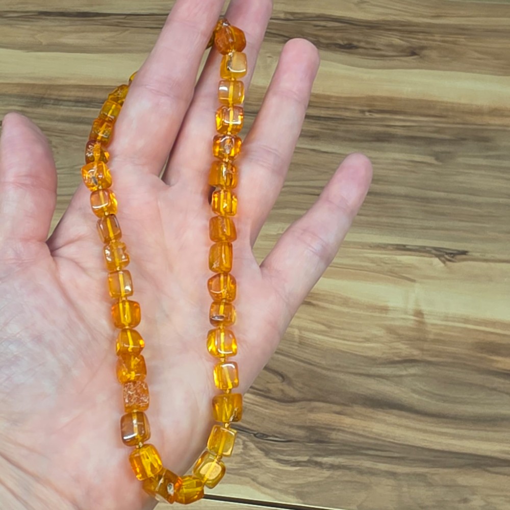 KEHRİBAR BEBEK KOLYESİ ORİJİNAL 10,90Gr 32,5CM K94