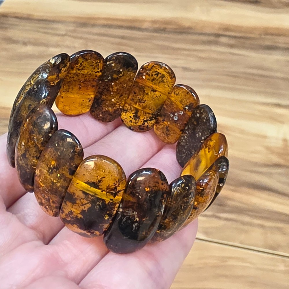 KEHRİBAR ÖZEL KESİM BİLEKLİK ORİJİNAL 17,40Gr 16-19CM B6