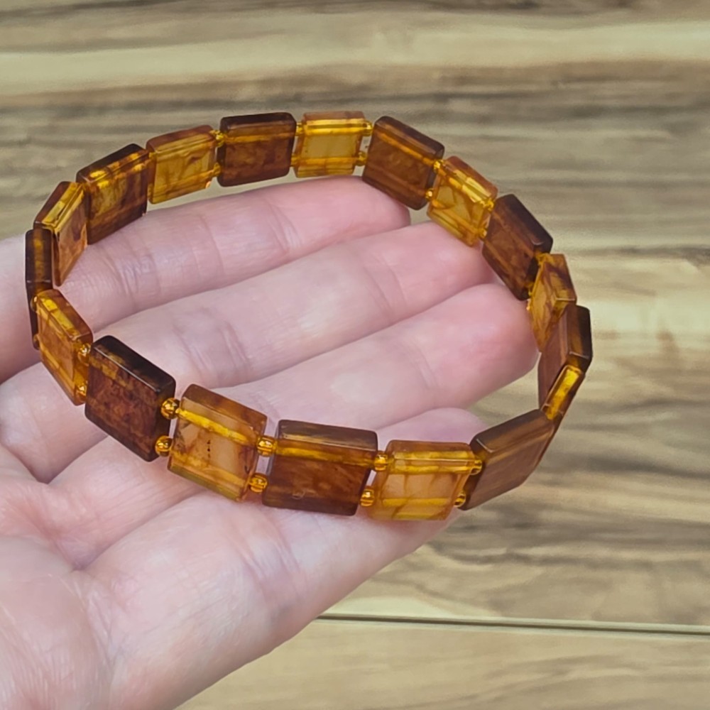KEHRİBAR ÖZEL KESİM BİLEKLİK ORİJİNAL 5,08Gr 16-19CM B12