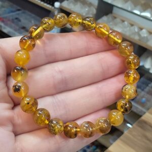 SARI KEHRİBAR BİLEKLİK ORİJİNAL 16-19CM B14