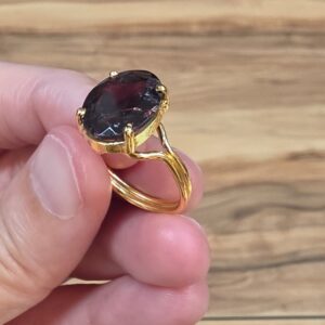 Alternative view of GRANAT 7A KALİTE FASET KESİM AYARLI GÜMÜŞ YÜZÜK 4,39gr N23
