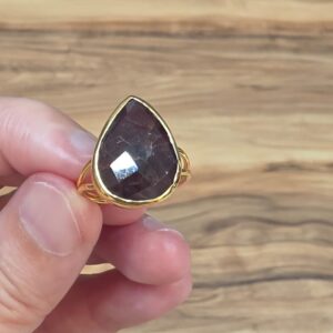 Alternative view of GRANAT 7A KALİTE FASET KESİM AYARLI GÜMÜŞ YÜZÜK 3,90gr N25