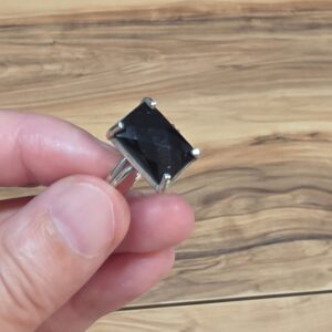 Alternative view of ONİKS FASET KESİM AA KALİTE AYARLI GÜMÜŞ YÜZÜK 4,65GR O4