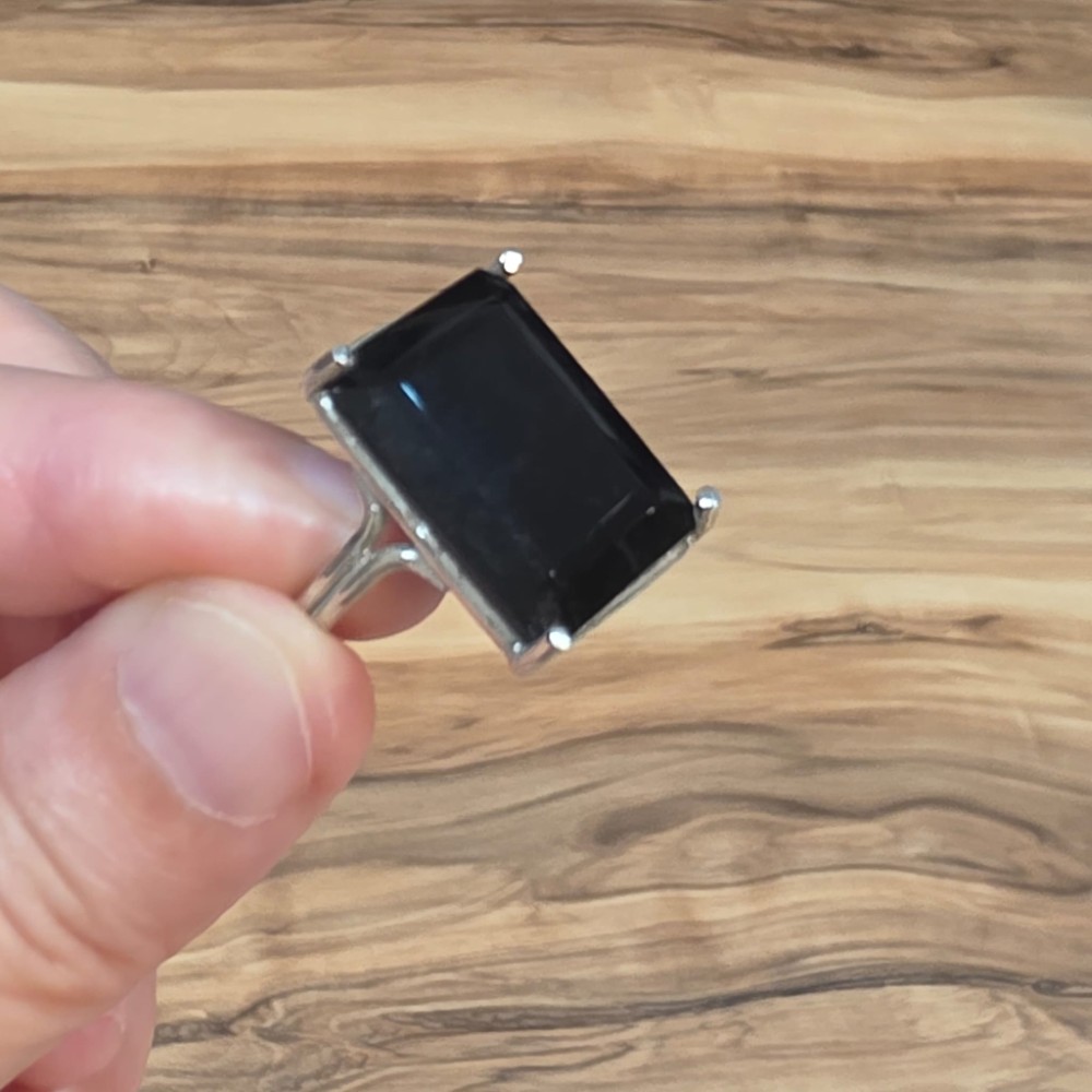ONİKS FASET KESİM AA KALİTE AYARLI GÜMÜŞ YÜZÜK 5,40GR O1