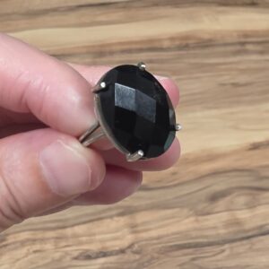 ONİKS FASET KESİM AA KALİTE AYARLI GÜMÜŞ YÜZÜK 4,65GR O4