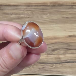 Alternative view of KARNELYON AKİK AYARLI YÜZÜK 6,37GR K8