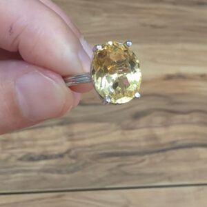 Alternative view of SİTRİN 7A KALİTE MÜCEVHER AYARLI YÜZÜK 3,46GR S3