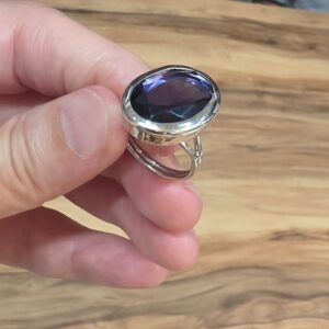 AMETİST AA KALİTE AYARLI GÜMÜŞ YÜZÜK 5,34Gr N22 - Görsel 4