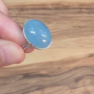 AKUAMARİN 7A KALİTE AYARLI GÜMÜŞ YÜZÜK 5,05GR A4