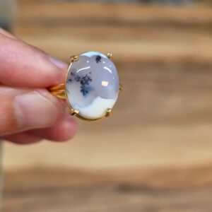 DENTRİL OPAL AA KALİTE AYARLI GÜMÜŞ YÜZÜK 4,49GR O1 - Görsel 2