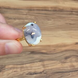 DENTRİL OPAL AA KALİTE AYARLI GÜMÜŞ YÜZÜK 4,49GR O1